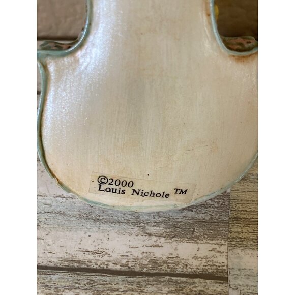 Vintage 2000 Louis Nichole Violin Ornament Kurt S Adler Holiday Elegance - Picture 5 of 9